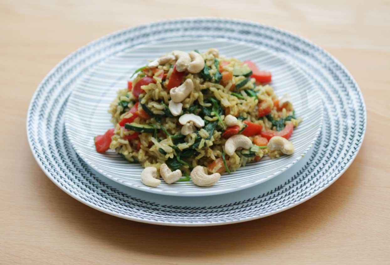 Vollkornreis-Curry-Pfanne mit thailändischem Touch - Schritt 7