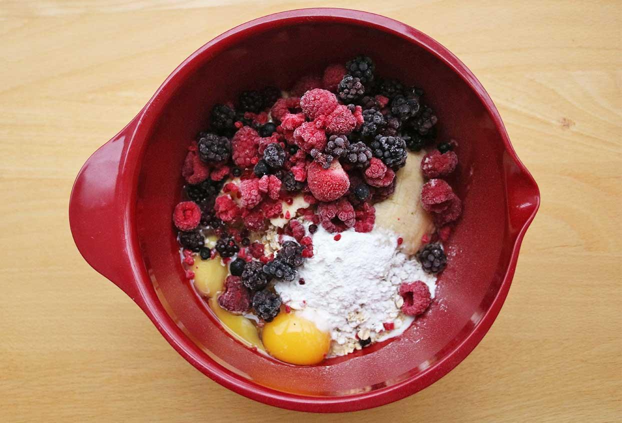 Foodoholic Früchte-Frühstücks-Muffins - Schritt 1