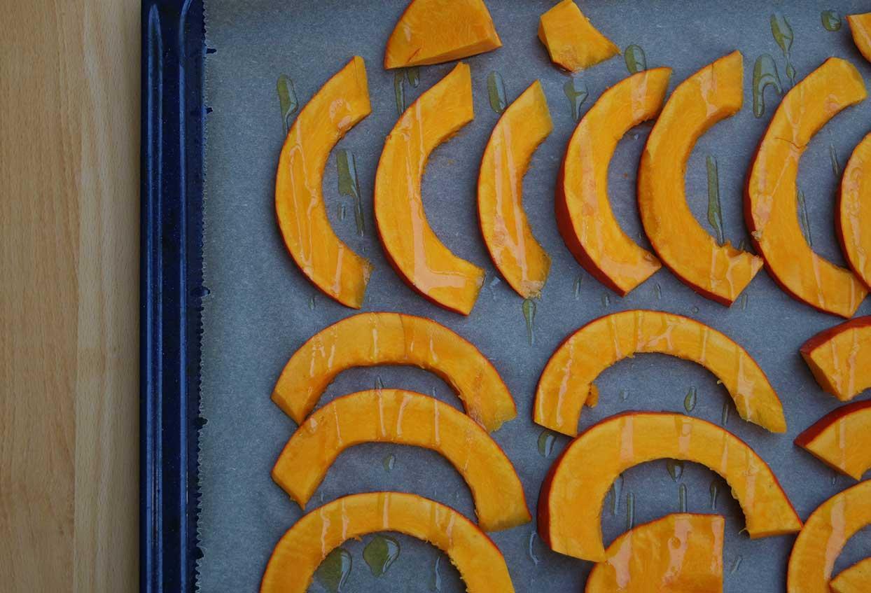 Geschmorter Kürbis-Feigen-Salat - Schritt 1