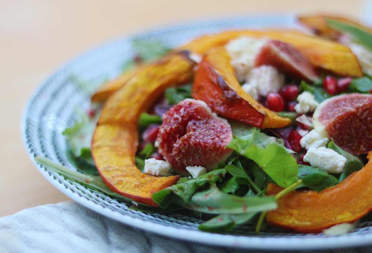 Geschmorter Kürbis-Feigen-Salat - Schritt 5