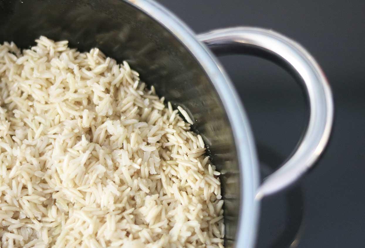 Kanarische Kichererbsen-Vollkornreis-Pfanne - Schritt 1