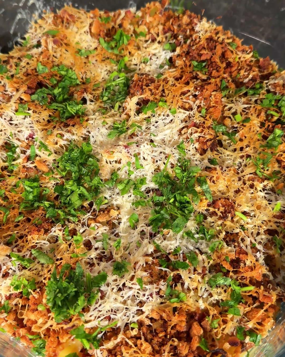 Protein Mac and Cheese, im Airfryer überbacken