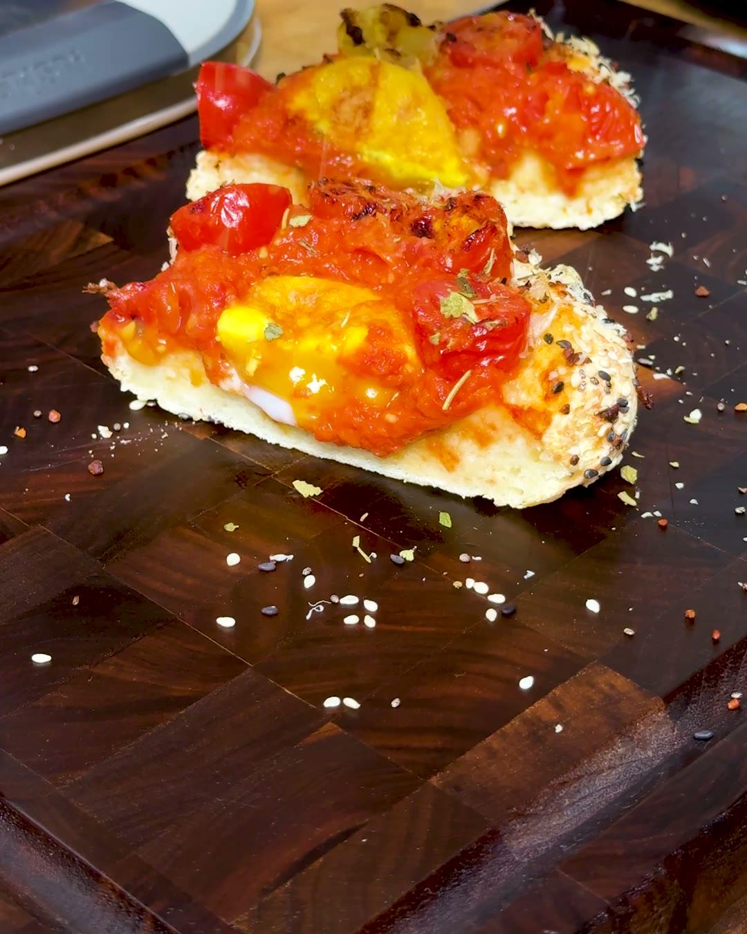 Skyr-Danish mit Eigelb aus dem Airfryer