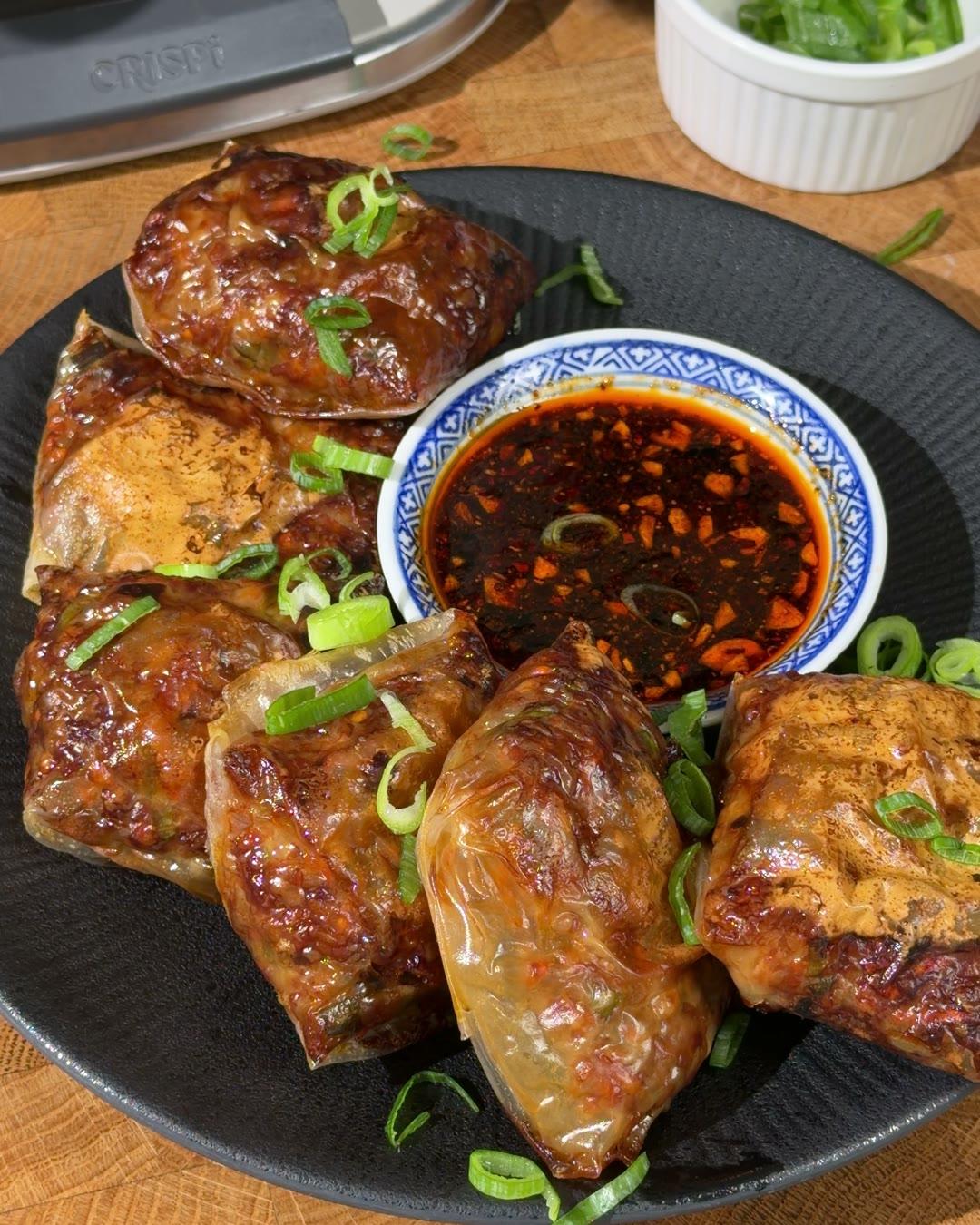 Reispapier-Dumplings aus dem Airfryer