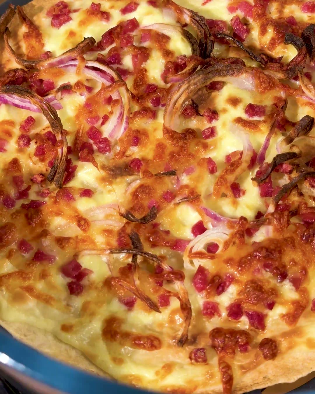 Wrap-Flammkuchen aus dem Airfryer